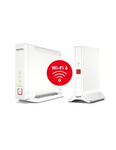 Mesh Set FRITZ! 4060 + 3000 AX INT Tribanda (2,4 GHz 5 GHz 5 GHz) Wi-Fi 6 (802.11ax) Blanco 4x4