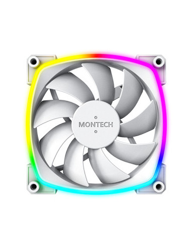 Montech AX120 PWM Carcasa del ordenador Ventilador 12 cm Blanco 3 pieza(s)
