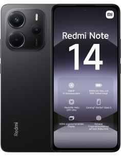 Xiaomi Redmi Note 14 16,9 cm (6.67") Ranura híbrida Dual SIM 4G USB Tipo C 6 GB 128 GB 5500 mAh Negro