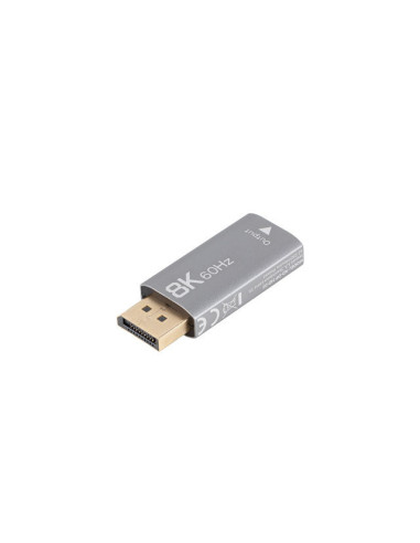 Lanberg AD-DP-HD-03 adaptador de cable de vídeo 0 m DisplayPort HDMI Plata