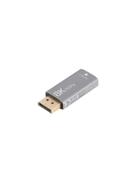 Lanberg AD-DP-HD-03 adaptador de cable de vídeo 0 m DisplayPort HDMI Plata
