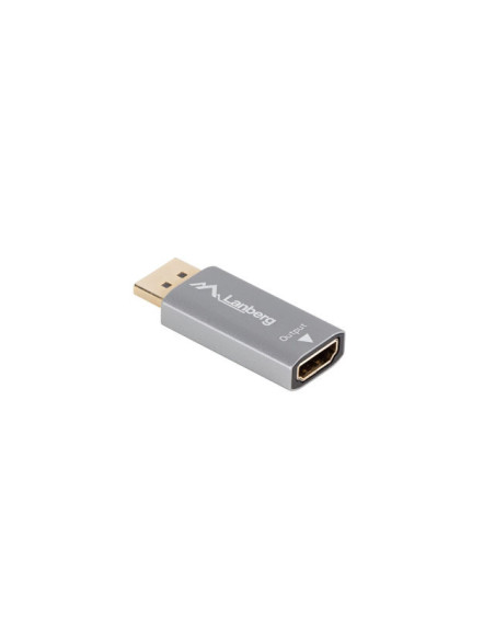 Lanberg AD-DP-HD-03 adaptador de cable de vídeo 0 m DisplayPort HDMI Plata