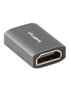 Lanberg AD-HDMI-02 cambiador de género para cable HDMI-A female 2.1 Plata 2