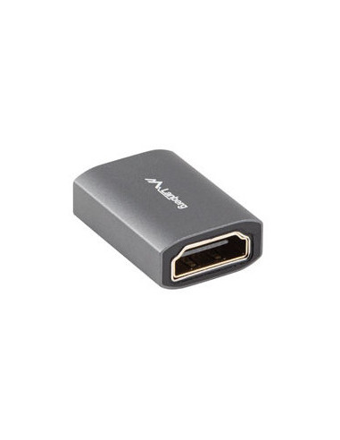 Lanberg AD-HDMI-02 cambiador de género para cable HDMI-A female 2.1 Plata