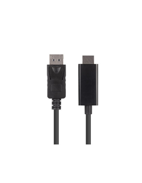 Lanberg CA-DPHD-11CC-0030-BK cambiador de género para cable DisplayPort HDMI Negro