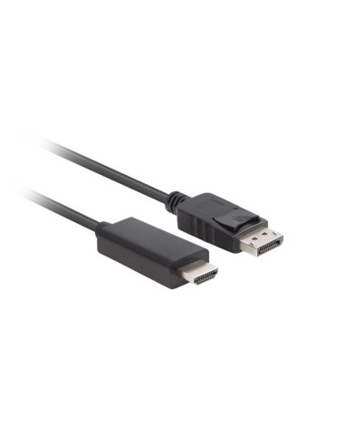 Lanberg CA-DPHD-11CC-0030-BK cambiador de género para cable DisplayPort HDMI Negro