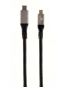 Gembird CCBP-USB3-CMCM100-1.5M cable USB USB 3.2 Gen 2 (3.1 Gen 2) 1,5 m USB C Negro, Plata