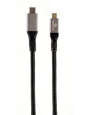 Gembird CCBP-USB3-CMCM100-1.5M cable USB USB 3.2 Gen 2 (3.1 Gen 2) 1,5 m USB C Negro, Plata