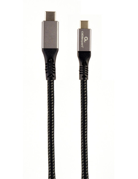 Gembird CCBP-USB3-CMCM100-1.5M cable USB USB 3.2 Gen 2 (3.1 Gen 2) 1,5 m USB C Negro, Plata