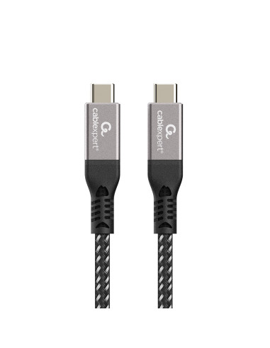 Gembird CCBP-USB4-CMCM240-1.5M cable USB USB4 Gen 3x2 1,5 m USB C Negro, Plata