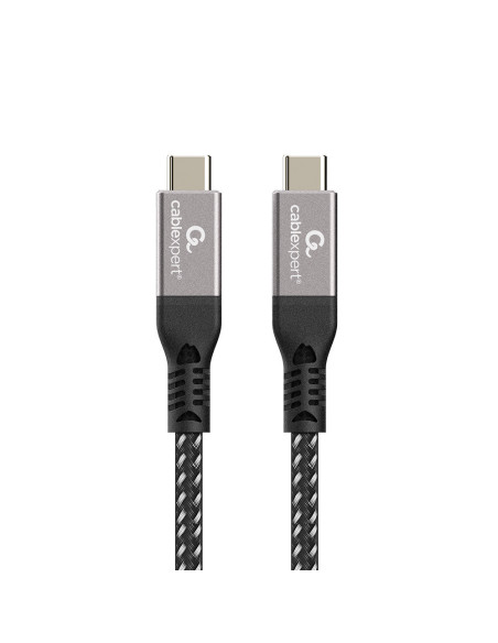 Gembird CCBP-USB4-CMCM240-1.5M cable USB USB4 Gen 3x2 1,5 m USB C Negro, Plata
