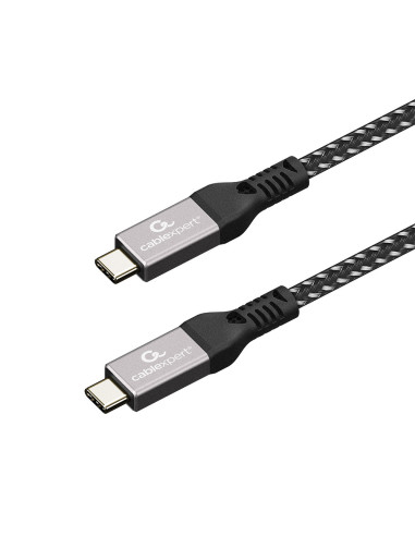 Gembird CCBP-USB4-CMCM240-1.5M cable USB USB4 Gen 3x2 1,5 m USB C Negro, Plata