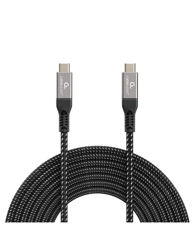 Gembird CCBP-USB4-CMCM240-1.5M cable USB USB4 Gen 3x2 1,5 m USB C Negro, Plata