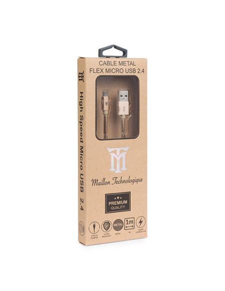 Maillon Technologique Premium MTPMUMG241 cable USB USB 2.0 1 m USB A Micro-USB B Oro