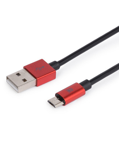 Maillon Technologique Premium MTPMUR241 cable USB USB 2.0 1 m USB A Micro-USB B Rojo