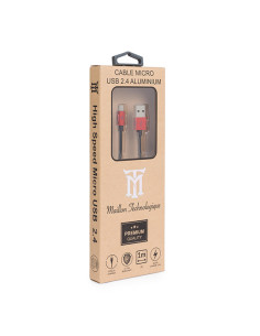 Maillon Technologique Premium MTPMUR241 cable USB USB 2.0 1 m USB A Micro-USB B Rojo 2