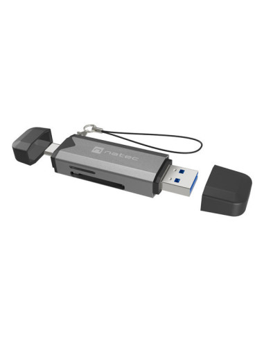 NATEC NCZ-2262 lector de tarjeta USB 3.1 Interno Negro, Gris Oscuro