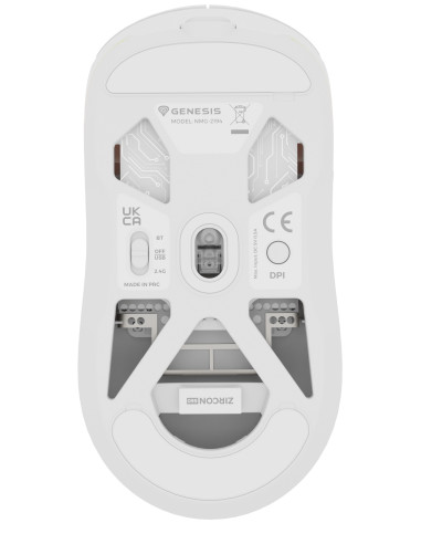 GENESIS NMG-2194 ratón Juego Ambidextro Bluetooth + USB Type-C Óptico 26000 DPI