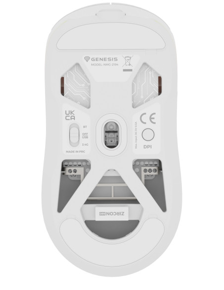 GENESIS NMG-2194 ratón Juego Ambidextro Bluetooth + USB Type-C Óptico 26000 DPI