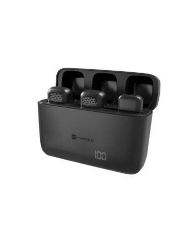 NATEC Hopper Negro Micrófono de corbata solapa