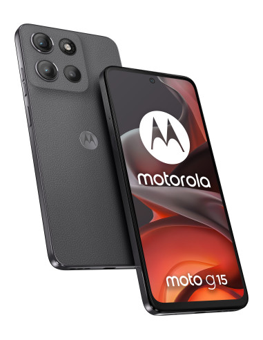 Motorola moto g15 17,1 cm (6.72") SIM doble Android 15 4G USB Tipo C 8 GB 128 GB 5200 mAh Gris