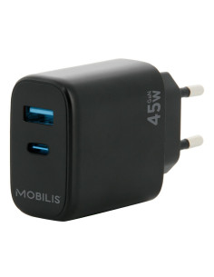 Mobilis 001363 cargador de dispositivo móvil Universal Negro Corriente alterna Auto