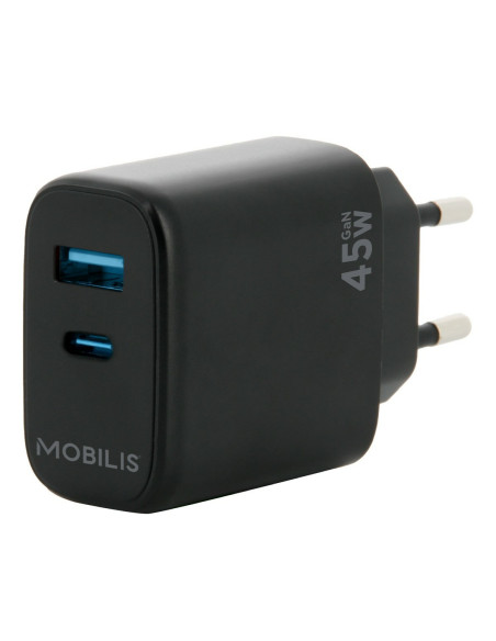 Mobilis 001363 cargador de dispositivo móvil Universal Negro Corriente alterna Auto