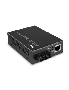 Lindy 25119 convertidor de medio 850 nm Multimodo Negro