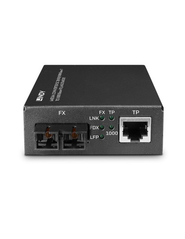 Lindy 25119 convertidor de medio 850 nm Multimodo Negro