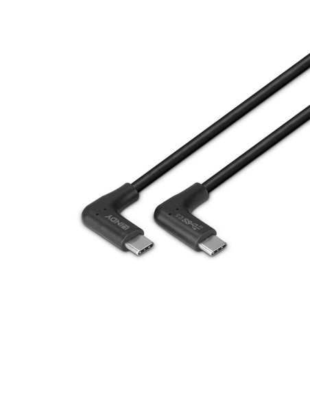 Lindy 32022 cable USB USB 3.2 Gen 2 (3.1 Gen 2) 0,5 m USB C Negro