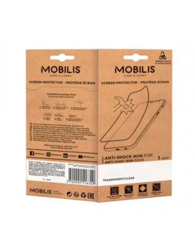 Mobilis 036226 protector de pantalla o trasero para teléfono móvil Apple 1 pieza(s)