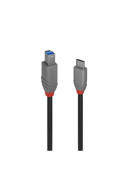 Lindy 36666 cable USB USB 3.2 Gen 1 (3.1 Gen 1) 1 m USB C USB B Negro