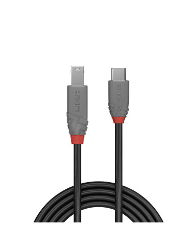 Lindy 36666 cable USB USB 3.2 Gen 1 (3.1 Gen 1) 1 m USB C USB B Negro