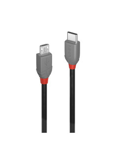 Lindy 36892 cable USB USB 2.0 2 m USB C Micro-USB B Negro, Gris