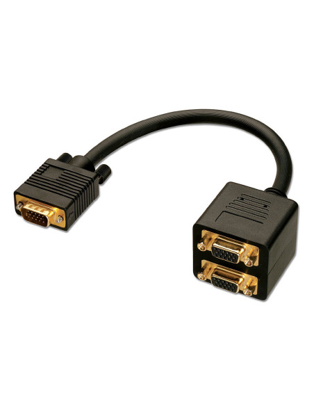 Lindy 41214 cable VGA 0,18 m VGA (D-Sub) Negro
