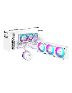 GIGABYTE AORUS WATERFORCE X II 360 ICE Refrigerador de CPU líquido AIO - 3x ventiladores ARGB de 120 mm, pantalla LCD a todo