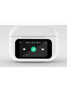Gembird GMB Audio TWS-LCD-ANC-01-W auricular y casco Auriculares Inalámbrico Dentro de oído Llamadas Música USB Tipo C 2