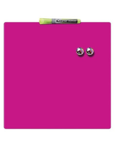 Rexel Pizarra hogar magnética 360x360mm rosa 2
