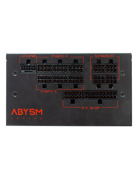 ABYSM Morpheo GX5 1000W unidad de fuente de alimentación 20+4 pin ATX ATX Negro, Rojo