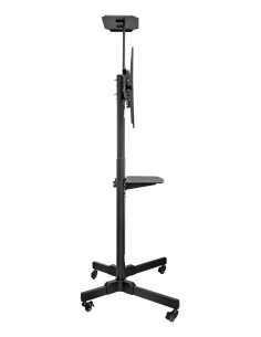UNYKAch Soporte De Suelo Universal Móvil, Con 2 Bandejas Y Altura Regulable UK501 32″-75″ TV   Monitores 2