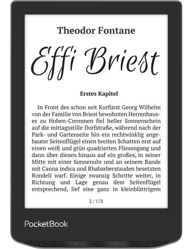 PocketBook Verse lectore de e-book 8 GB Wifi Negro, Plata