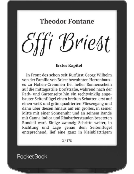 PocketBook Verse lectore de e-book 8 GB Wifi Negro, Plata