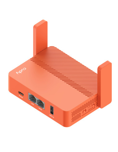 Cudy AC1200 router inalámbrico Ethernet rápido Naranja