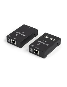 StarTech.com Extensor Alargador USB 2.0 de 4 Puertos por Cable Cat5 o Cat6 - Extensor Compacto USB 2.0 por Ethernet - Hasta 40 2