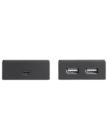 StarTech.com Extensor Alargador USB 2.0 de 4 Puertos por Cable Cat5 o Cat6 - Extensor Compacto USB 2.0 por Ethernet - Hasta 40