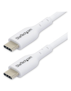StarTech.com Cable de Carga USB-C Blanco de 2m - Cable UCB Tipo C de Carga para Ordenador Portátil - PD de 60W 3A - Cable de
