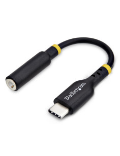 StarTech.com Adaptador de Audio USB-C a 3,5mm TRRS Minijack - Adaptador de Audio USB Tipo C para Auriculares con Micrófono -