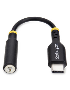 StarTech.com Adaptador de Audio USB-C a 3,5mm TRRS Minijack - Adaptador de Audio USB Tipo C para Auriculares con Micrófono - 2