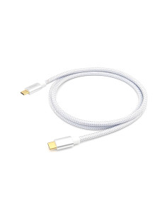 Equip 128358 Cable USB 3.2 Gen 2 C a C, M M, 2,0m, PD 100W , 4K 60Hz, 10Gbps, Blanco
