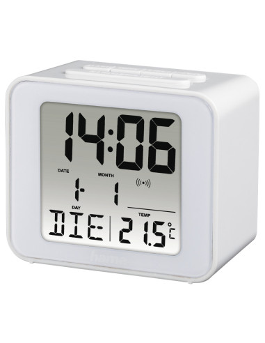 Hama Cube Reloj despertador digital Blanco